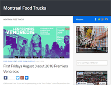 Tablet Screenshot of montrealfoodtrucks.com